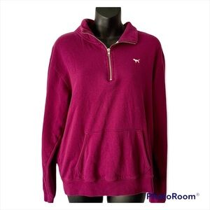 Victoria Secret PINK Quarter Zip Sweater Pullover